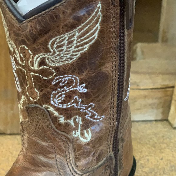 TuffRider Toddler's Sequoia Square Toe Western Boot - BROWN - Picture 8 of 8